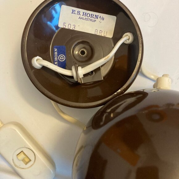 Vintage E.S. Horn Denmark Ball Lamp Aalestrup 70's Mid-Century Icon - Picture 6 of 6